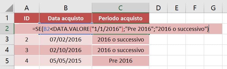 funzione se data