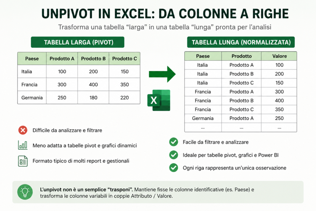 tabelle lunghe tabelle larghe